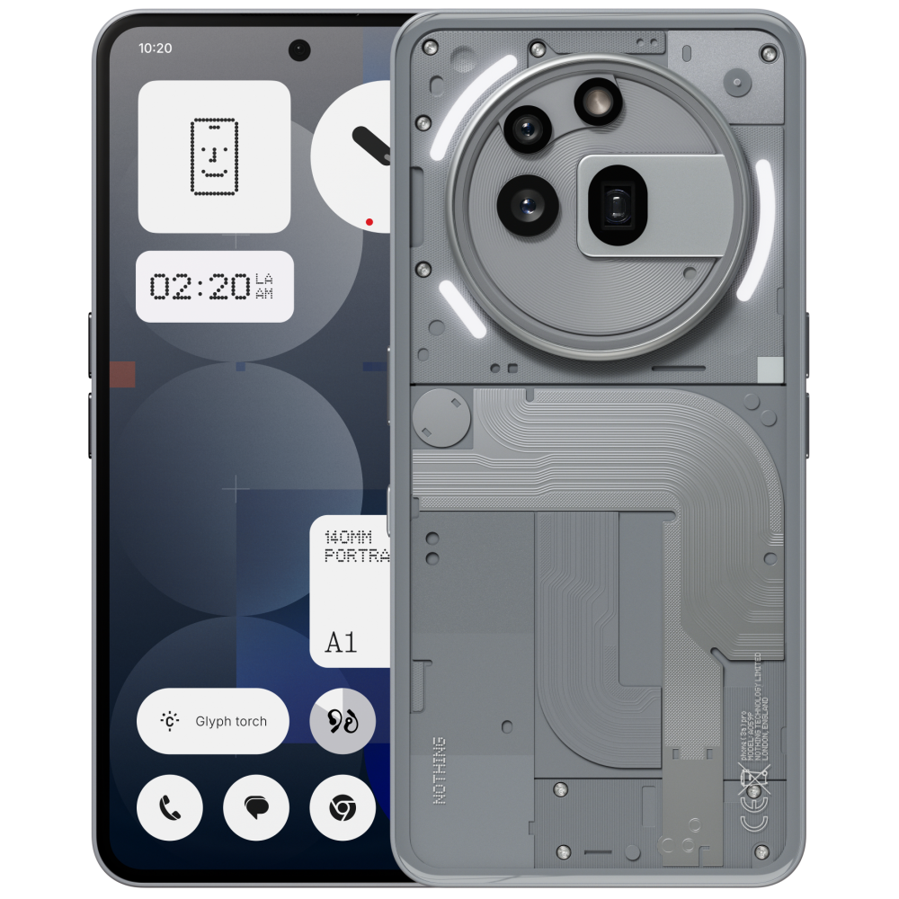Telefon mobil Nothing Phone (3a) Pro, 256GB, 12GB RAM, 5G, Grey (A10400167)-0