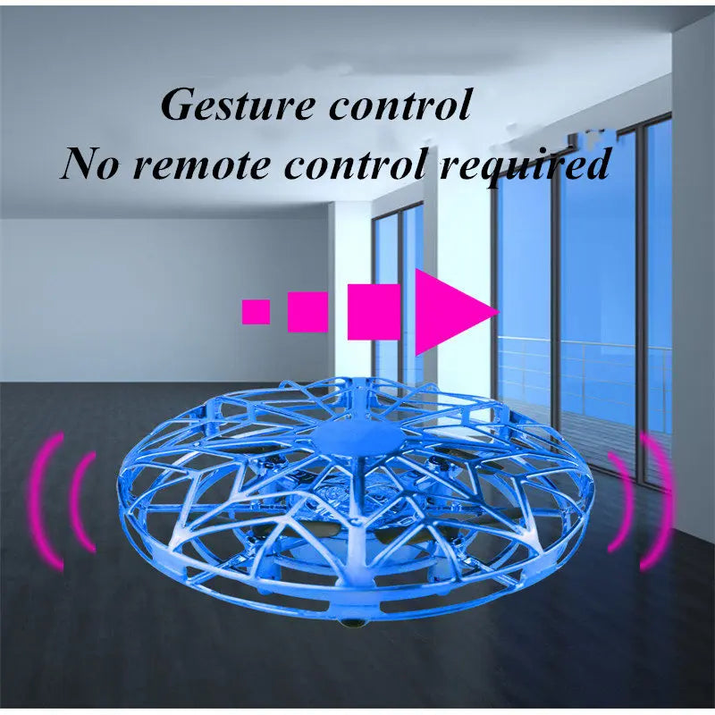 Rc Quadcopter Flying Helicopter Magic Hand UFO Ball Aircraft Sensing Mini Induction Drone Kids Electric Electronic Toy